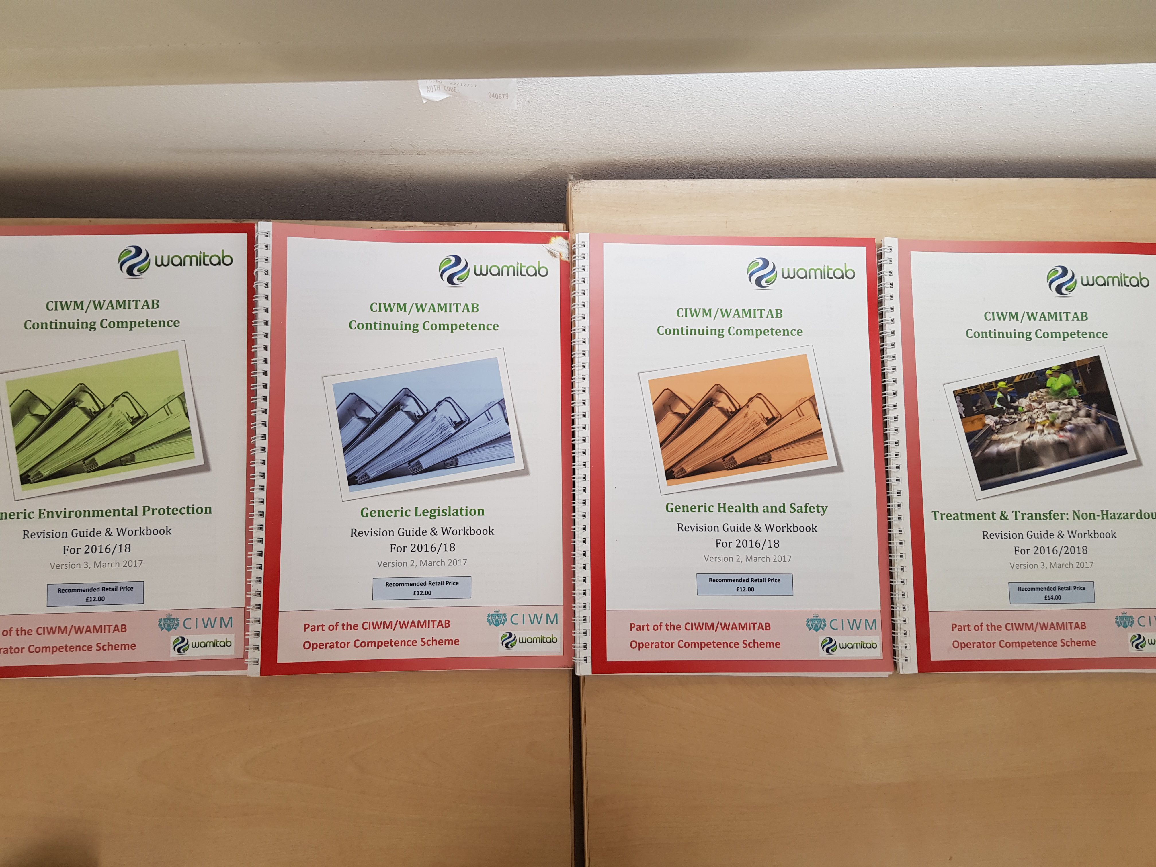 Wamitab continuing competence booklets