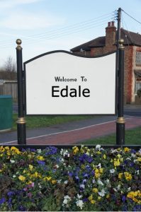 Findaskip welcome to Edale sign